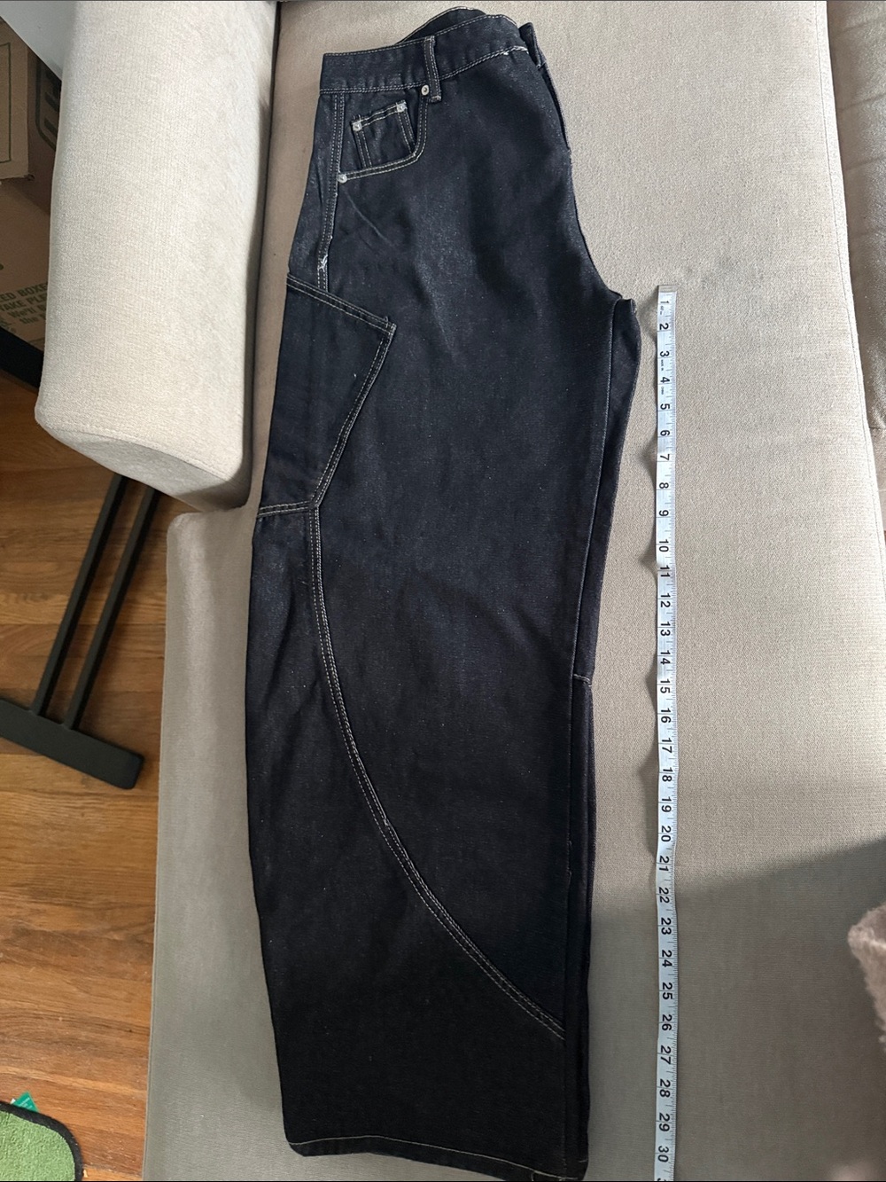 Amazon Black High-Rise Wide Leg Jeans - Picture 5 of 8